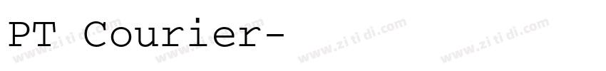 PT Courier字体转换